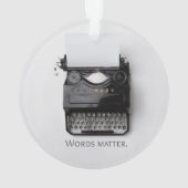 Woordenschrijfmachine Ornament (achterkant)