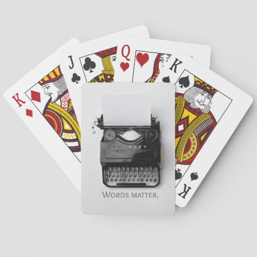 Woordenschrijfmachine Pokerkaarten (Achterkant)