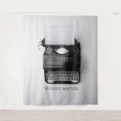 Woordenschrijfmachine Wandkleed (Voorkant)