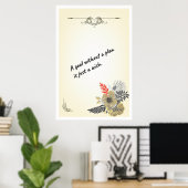 Woordenvormende wandkunst, Kantoor decor afdrukken Poster (Thuiskantoor)