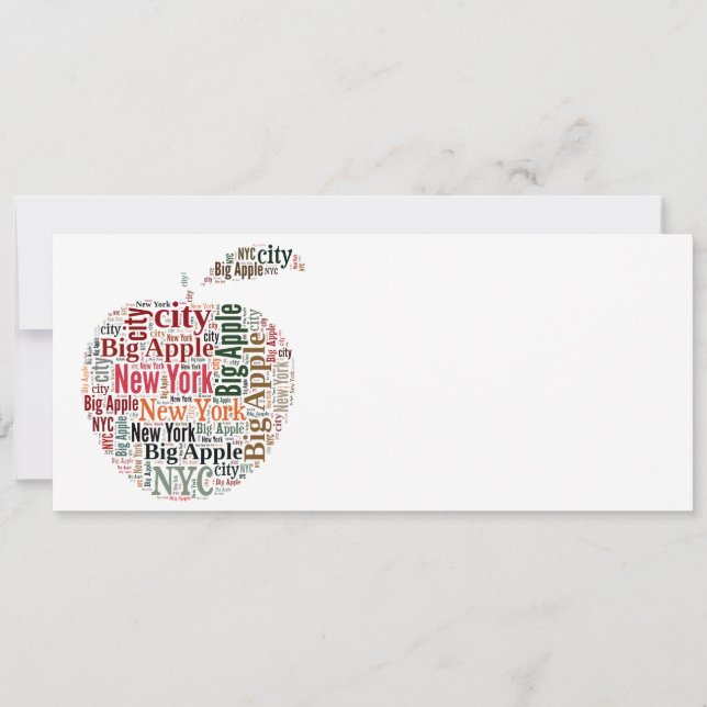 Woordenwolk in New York (Voorkant)