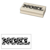 Woordkunst - Noel Patterned with Trees Rubberstempel (Gestempeld)