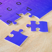 Woordspel met een eigen thema legpuzzel (Zijkant)