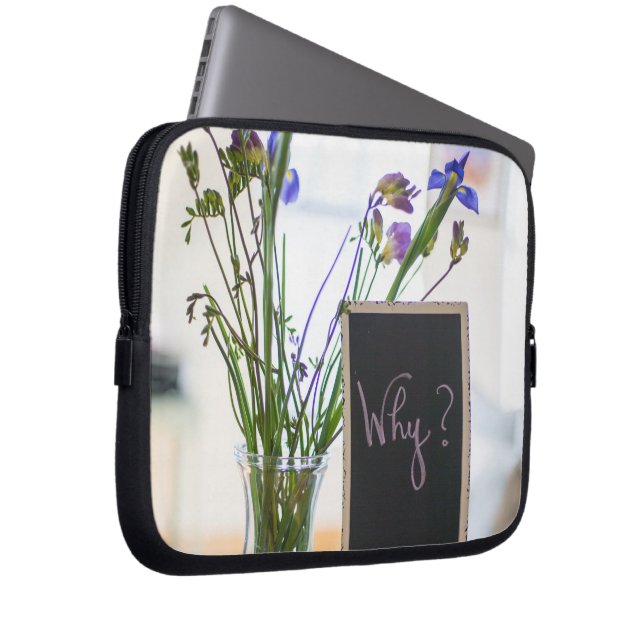 woordteken laptop sleeve (Voorkant Rechts)