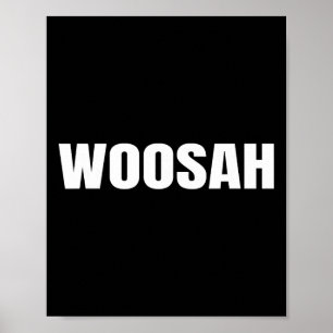 Woosah Calm Yoga Uitademende T-shirt _1 Poster