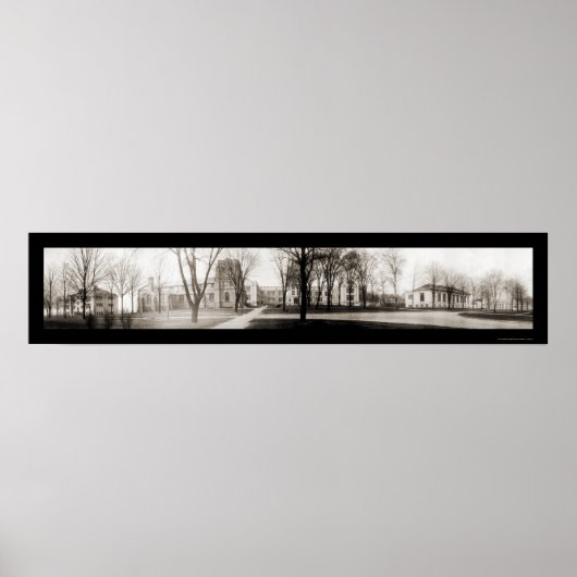 Wooster College OH Foto 1910 Poster (Voorkant)