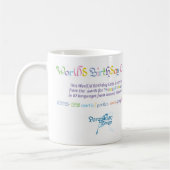 Wor(l)d Anniversaire Gâteau Mug (Gauche)
