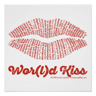 Wor(l)d Kiss Poster Perfect Poster