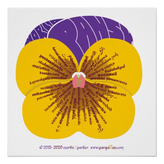 Wor(l)d Pansy Poster Perfect Poster (Voorkant)