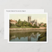 Worcester Cathedral, Worcestershire, Engeland Briefkaart (Voorkant / Achterkant)