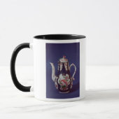 Worcester koffiepot, versierd met vogels mok (Links)