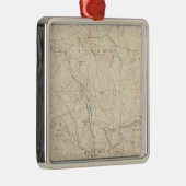 Worcester, Massachusetts Metalen Ornament (Rechts)