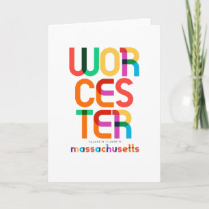Worcester Massachusetts Middeleeuwen, Pop Art, Kaart