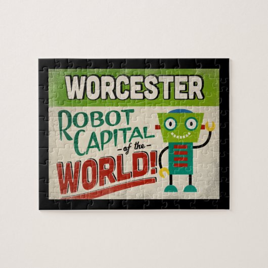Worcester Massachusetts Robot - Funny  Legpuzzel (Horizontaal)