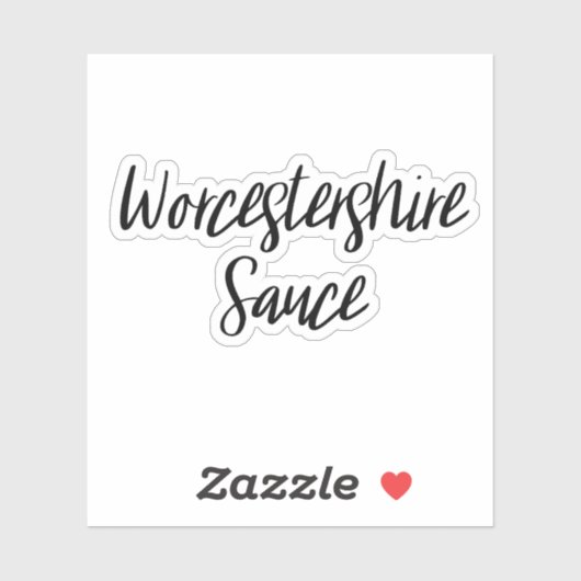 Worcestershire Sauce Storage Sticker (Vel)