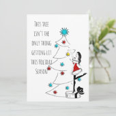 Word aan feestdagenkaart (Staand voorkant)