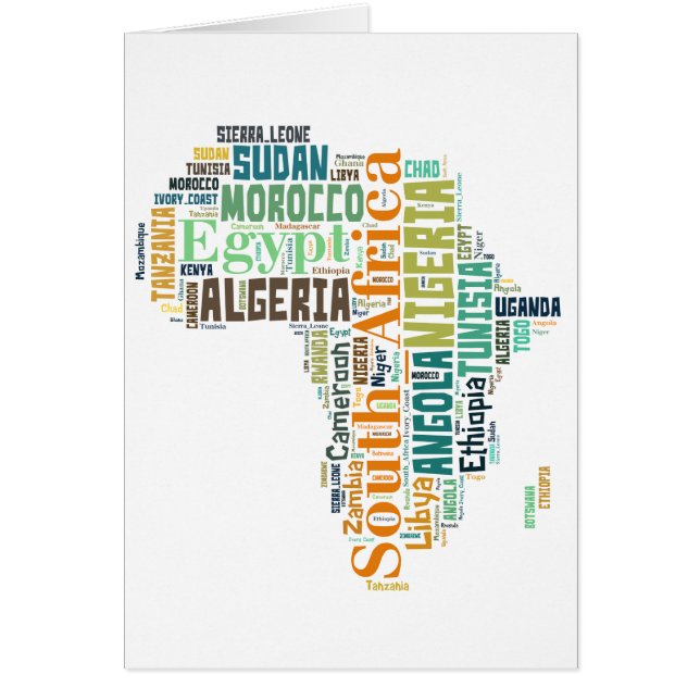 Word Art Afrika (Voorkant)