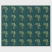 Word Art Afrika Cadeaupapier (Vlak)