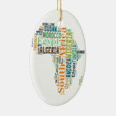 Word Art Afrika Keramisch Ornament (Rechts)