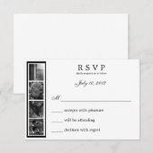 Word Art Alphabet Photography LOVE RSVP Card (Voorkant / Achterkant)