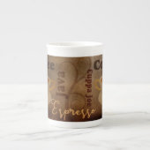 Word Art Bone China Mok van Koffee Lover (Voorkant)