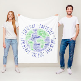 Word Art Fleece Deken