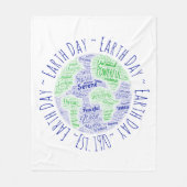 Word Art Fleece Deken (Voorkant)