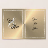 Word Art Gepersonaliseerde 50e Golden Jubileum Kaa Folie Kaarten (Binnen)