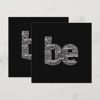 Word Art Kaart - Motivatie Wenskaart