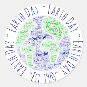 Word Art Ronde Sticker