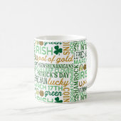 Word Art St Patrick's Day Koffiemok (Voorkant rechts)