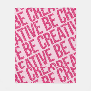 Word Art Voorbeelden van creatief patroonpatroon Fleece Deken