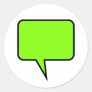 Word-ballon Ronde Sticker