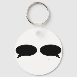 Word Bubble Links Rechts Zwart Het MUSEUM Zazzle G Sleutelhanger