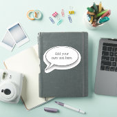 Word Bubble met uw eigen tekst Sticker (iPad Cover)