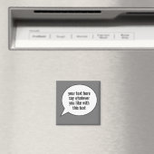 Word Bubble Speech Ballon avec votre aimant de mot (In Situ (Lave-vaisselle))