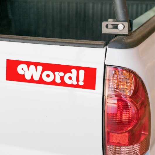 Word! Bumpersticker (Op Truck)