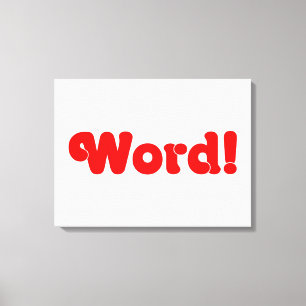 Word! Canvas Afdruk