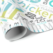 Word Cloud 60 Blue ID266 Cadeaupapier (Rol Hoek)