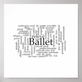 Word Cloud Ballet Poster