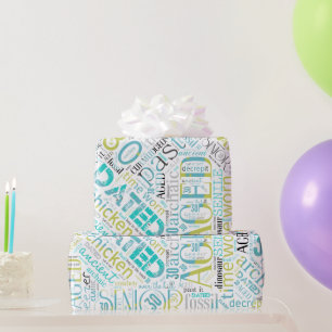 Word Cloud Dertigblauw ID266 van Birthday Cadeaupapier
