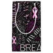 Word Cloud ID261 voor borstkanker Klein Cadeauzakje (Voorkant)