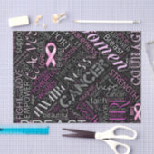 Word Cloud ID261 voor borstkanker Tissuepapier (Craft)