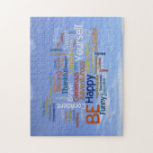 Word Cloud in Blue Sky Inspire Legpuzzel (Verticaal)