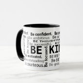 Word Cloud inspirerend woorden Mok (Voorkant links)