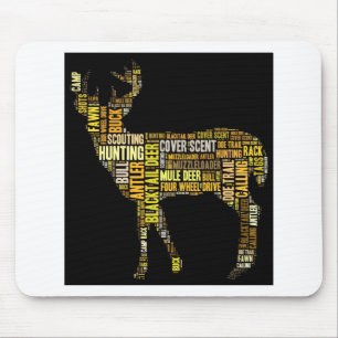 Word Cloud jagen Muismat