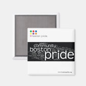 Word Cloud Magnet Square Magneet (Voorkant / Achterkant)