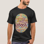 Word cloud met behulp van in meerdere kleuren t-shirt (Voorkant)