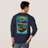Word Cloud met Oracle basic full sleeve T-shirt (Achterkant volledig)