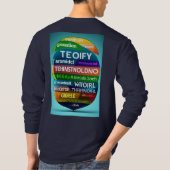 Word Cloud met Oracle basic full sleeve T-shirt (Achterkant)